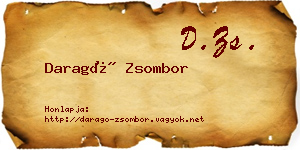 Daragó Zsombor névjegykártya